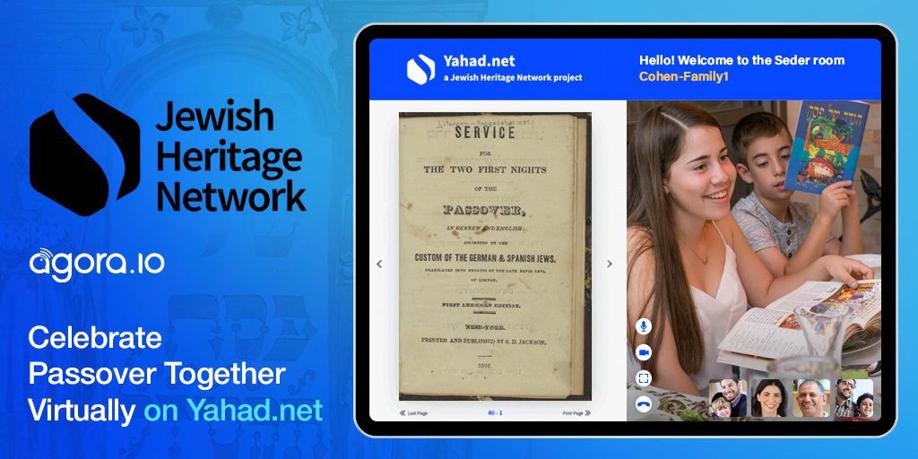 Passover Plans Go Virtual with Agora.io and Jewish Heritage Network Partnership Featured