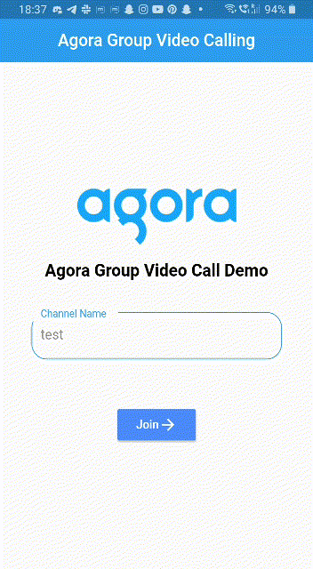 Group Video Calling Using the Agora Flutter SDK - Screenshot #4