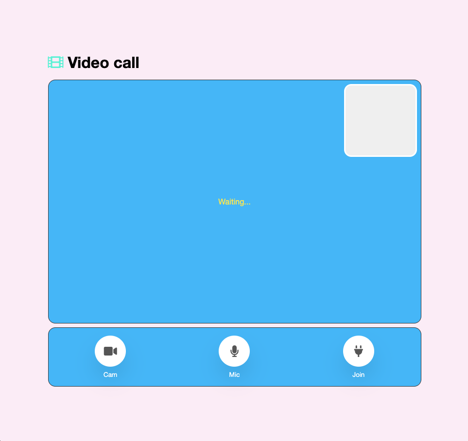 Styled agora video chat demo