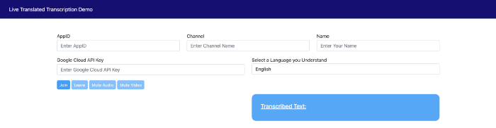 Build a Live Translated Transcriptions Service in Your Video Call Web App 3