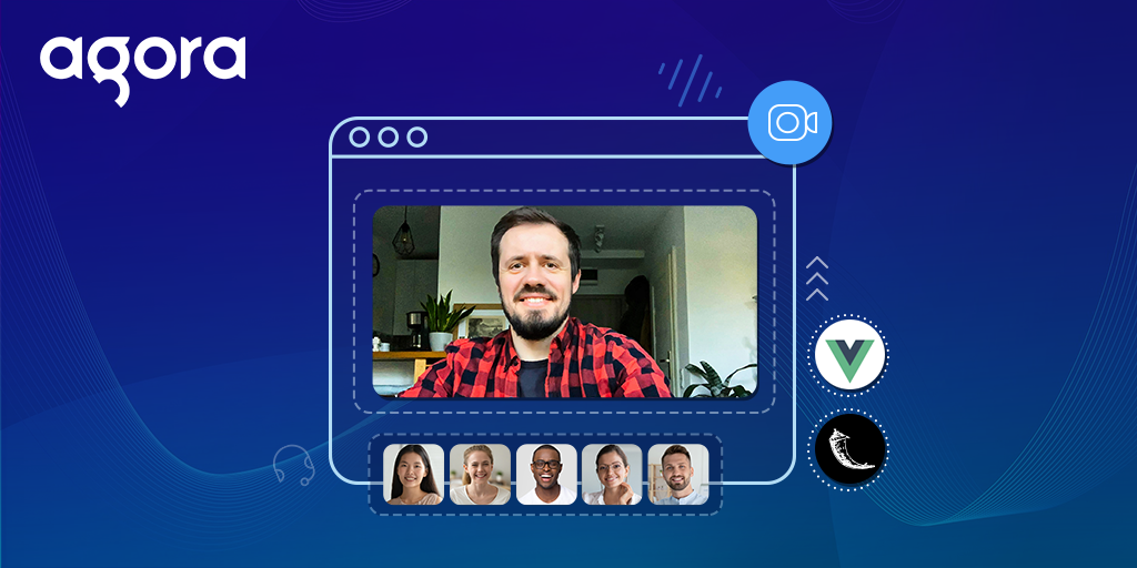 Video Call Invitations with Agora RTM and RTC using Vue JS and Flask featured