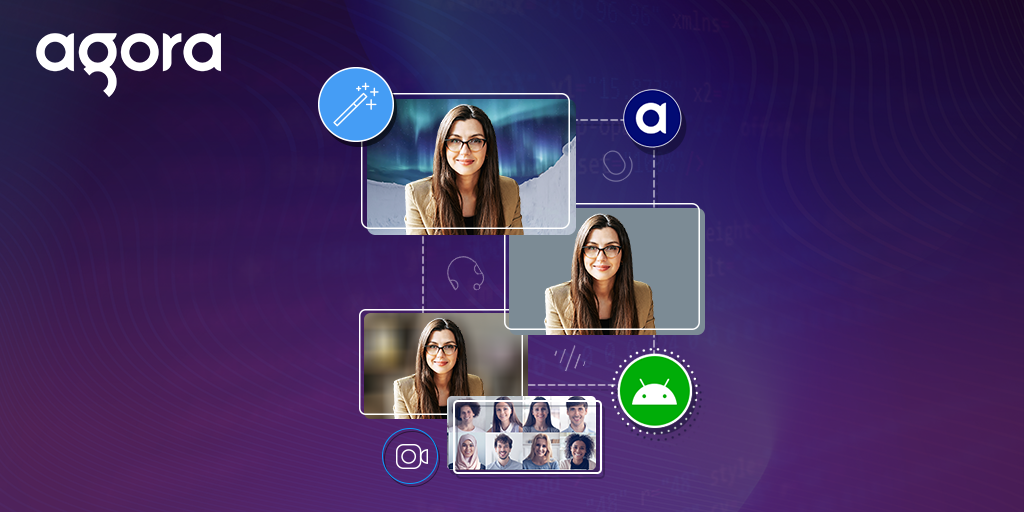 Add Custom Backgrounds to your Live Video Calling application using the Agora Android UIKit featured