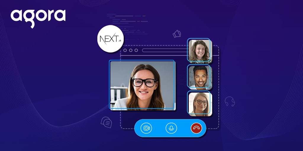 Using the Agora Web UIKit with Next.js  -  Build a Video Chat App featured