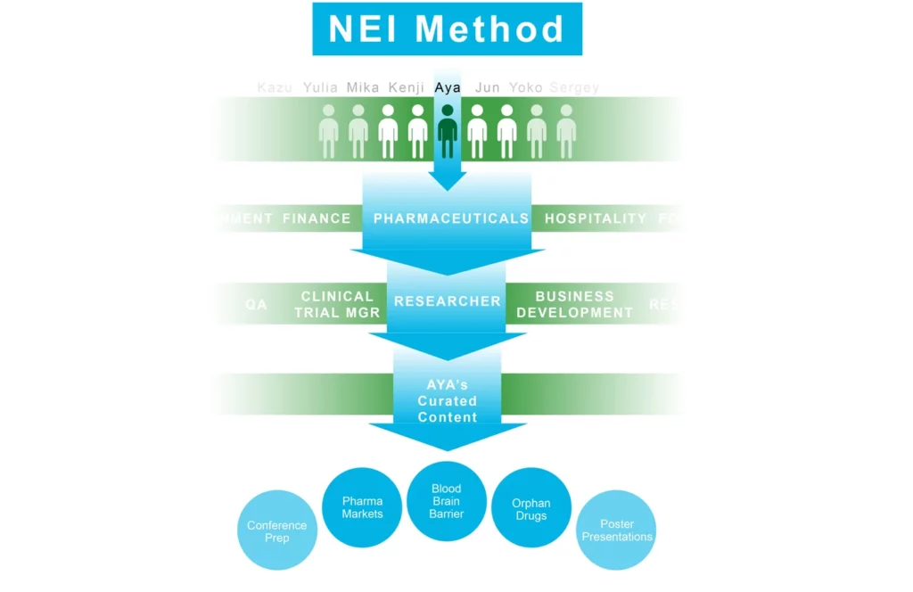 An inforgraphic displaying the NEI method