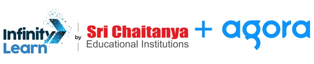 Infinity Learn + Sri Chaitanya + Agora logos