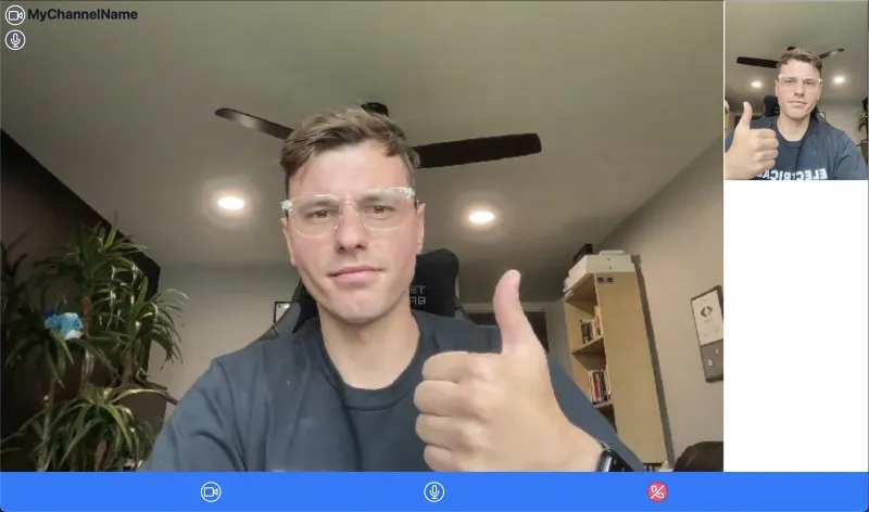 Build a Video Call App with Astro - Final demo